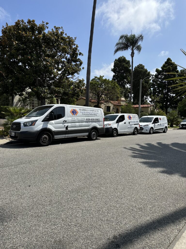 Marble Complete service vans, free estimates